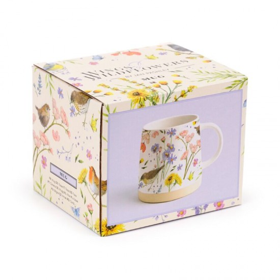 Stoneware Mug - Jan Pashley Wings & Wildflowers