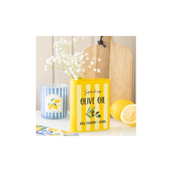 Olive Oil Flower Vase